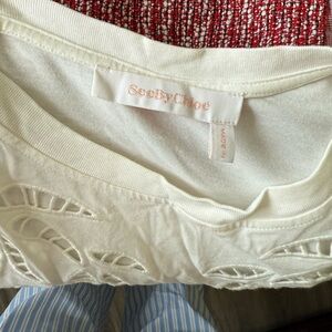 See by chloe dress white casual size S